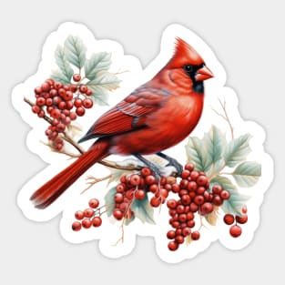 Northern Cardinal Sticker